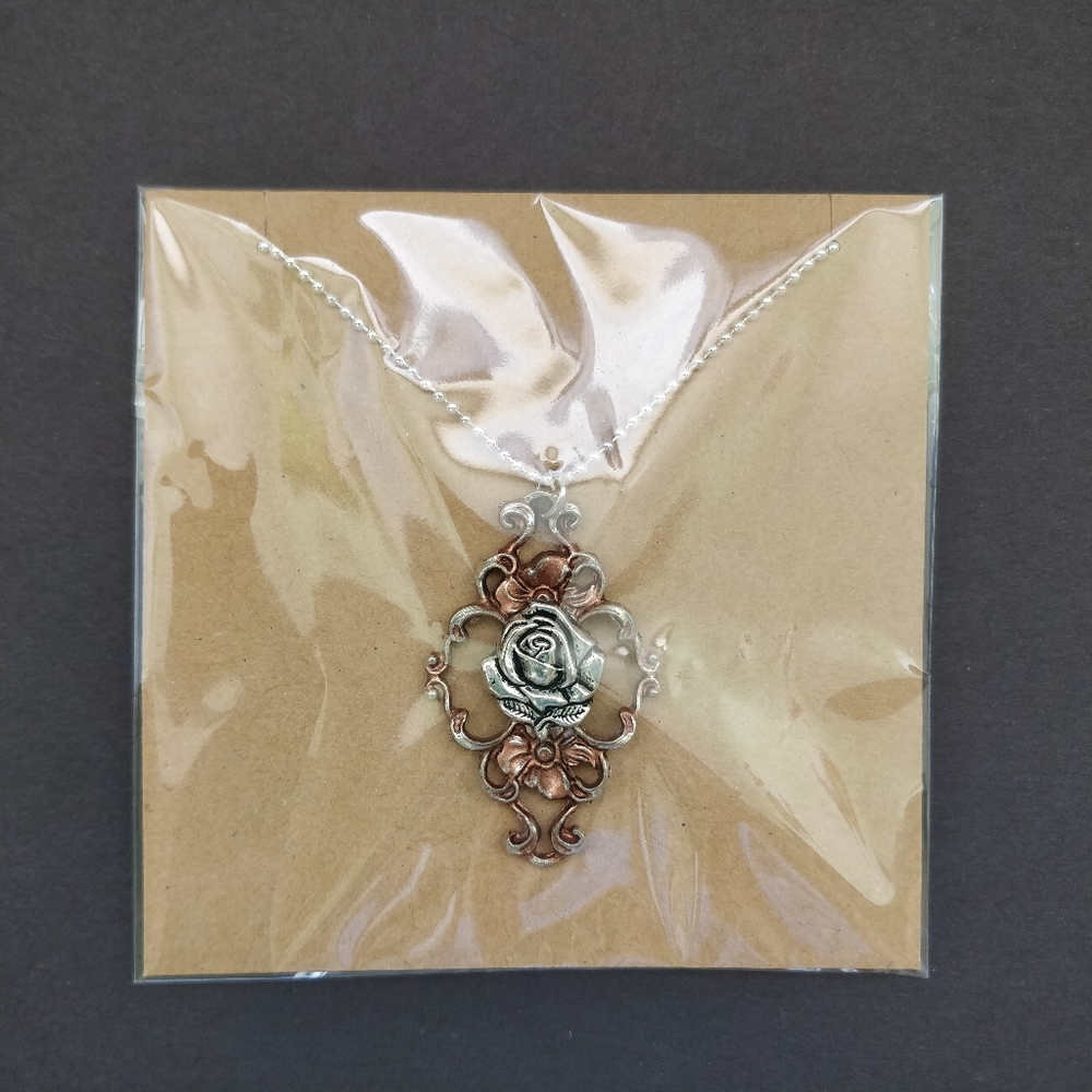 Beauty and the Beast  Disney Rose Necklace